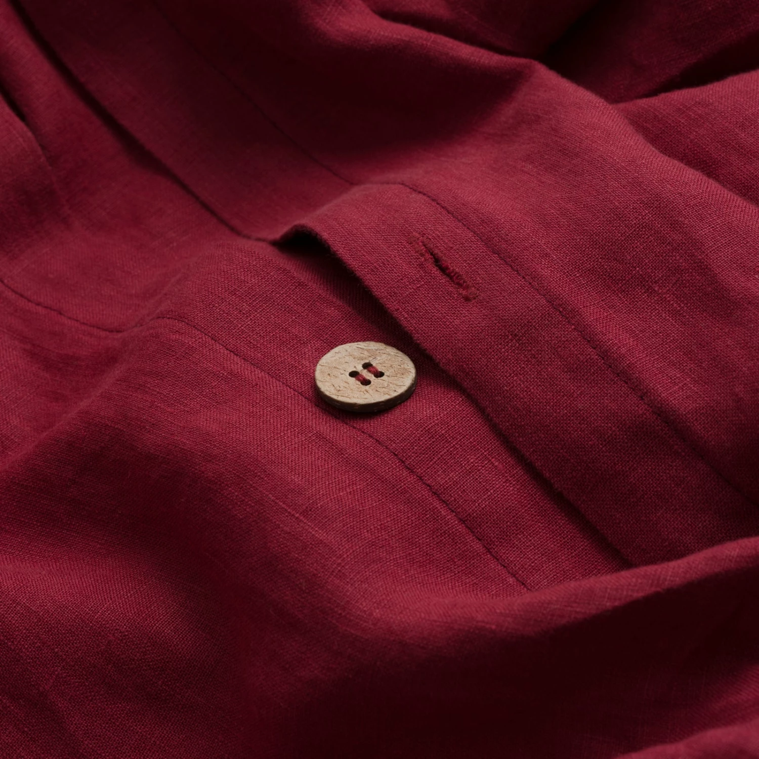 Merlot Linen Duvet Cover 6 Merlot Linen Duvet Cover - Image 4