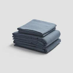 Linen Sheet Set Builder -Bed Linings Sales Shop PigletinBed LinenBasicBundle DuskBlue 1 GreyBG 2a20b440 02a4 4053 abed 072f2c59f3b9