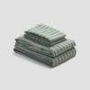 Pine Green Pembroke Stripe Linen Sheet Set 1 Pine Green Pembroke Stripe Linen Sheet Set -Bed Linings Sales Shop PigletinBed LinenBasicBundle PineGreenPembrokeStripe monocolour de489720 df99 4280 b896 11a2ae179eca