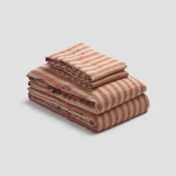 Sandstone Red Pembroke Stripe Linen Bundle 12 Sandstone Red Pembroke Stripe Linen Bundle -Bed Linings Sales Shop PigletinBed LinenBasicBundle SandstoneRedPembrokeStripe monocolour 3699bc24 df6f 4b6d be57 ca08224c2b21