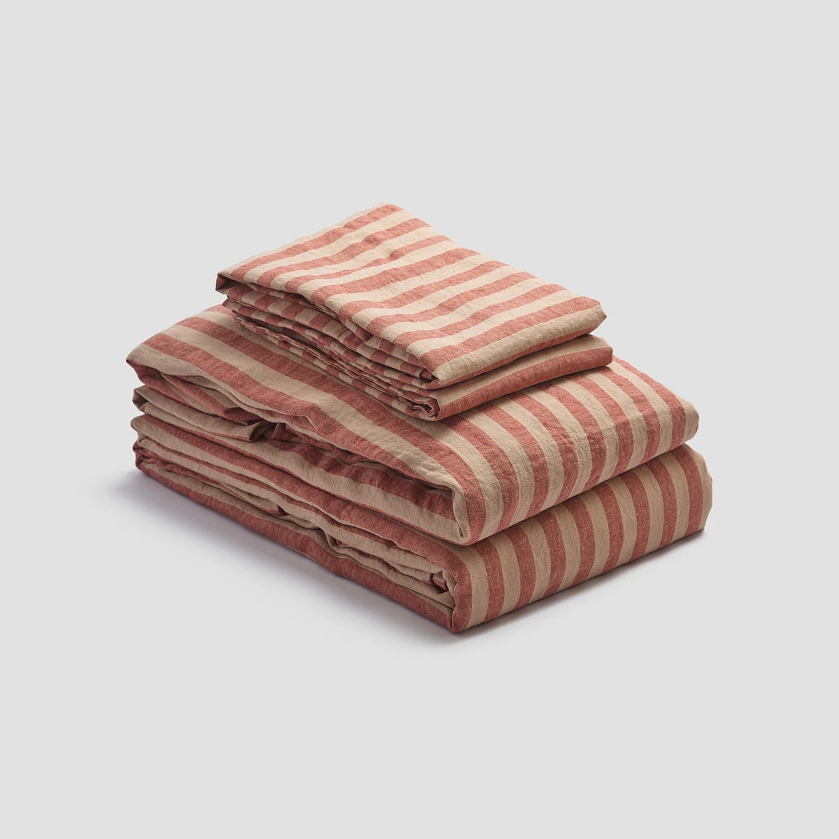 Sandstone Red Pembroke Stripe Linen Bundle 5 Sandstone Red Pembroke Stripe Linen Bundle - Image 3