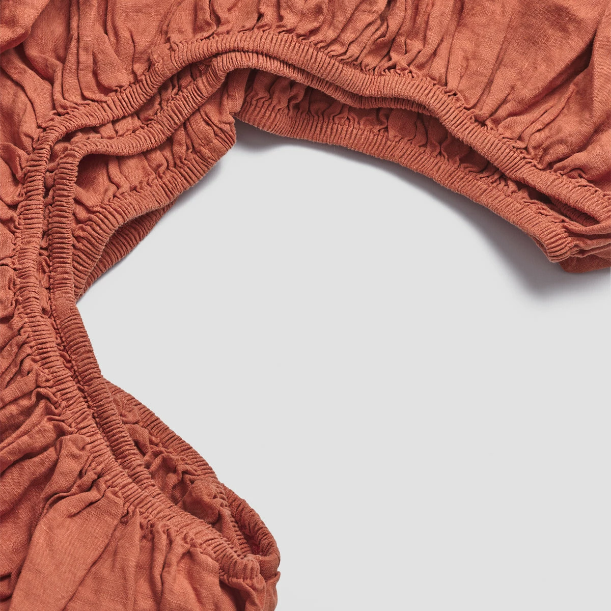 Burnt Orange Linen Sheet Set 6 Burnt Orange Linen Sheet Set - Image 4