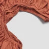 Burnt Orange Linen Fitted Sheet -Bed Linings Sales Shop PigletinBed LinenBedding FittedSheet BurntOrange 2 c4a75595 fec4 40dd b799 78b67de83f46