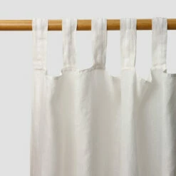 White Linen Curtains (Pair)