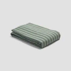 Pine Green Stripe Linen Duvet Cover -Bed Linings Sales Shop PigletinBed LinenDuvetCover PineGreenPembrokeStripe 1 4ee87966 7c33 4b4c 8ed8 072af0d8d1cb