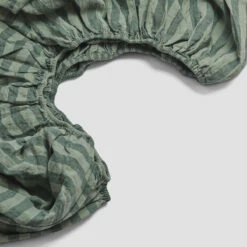 Pine Green Pembroke Stripe Linen Bundle -Bed Linings Sales Shop PigletinBed LinenFittedSheet PineGreenPembrokeStripe 2 b6fda62e 1c2e 44d5 901b 524593afa38b