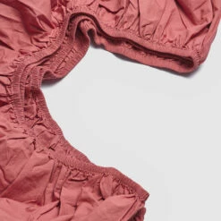 Red Dune Washed Cotton Percale Bundle -Bed Linings Sales Shop PigletinBed LinenFittedSheet RedDune 2 greyBG