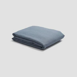 Dusk Blue Sheet Set -Bed Linings Sales Shop PigletinBed LinenFlatSheet DuskBlue 1 GreyBG 53da2d42 d730 497f a978 388f97cdaa20