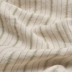 Pear Ticking Stripe Linen Bundle -Bed Linings Sales Shop PigletinBed LinenFlatSheet PearTickingStripe 2 greyBG