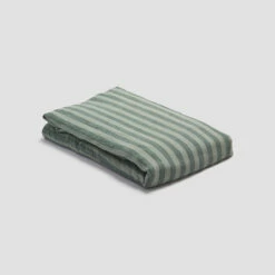 Pine Green Pembroke Stripe Linen Sheet Set -Bed Linings Sales Shop PigletinBed LinenFlatSheet PineGreenPembrokeStripe 1 3a73bc99 307b 4f6b 8641 426d25bb269e 1