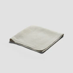 Oatmeal Linen Napkin Set Of 4 -Bed Linings Sales Shop PigletinBed LinenNapkin Oatmeal 1 greyBG 1