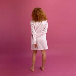 Blush Pink Night Shirt 11 Blush Pink Night Shirt -Bed Linings Sales Shop PigletinBed LinenNightShirt BlushPink 3 1