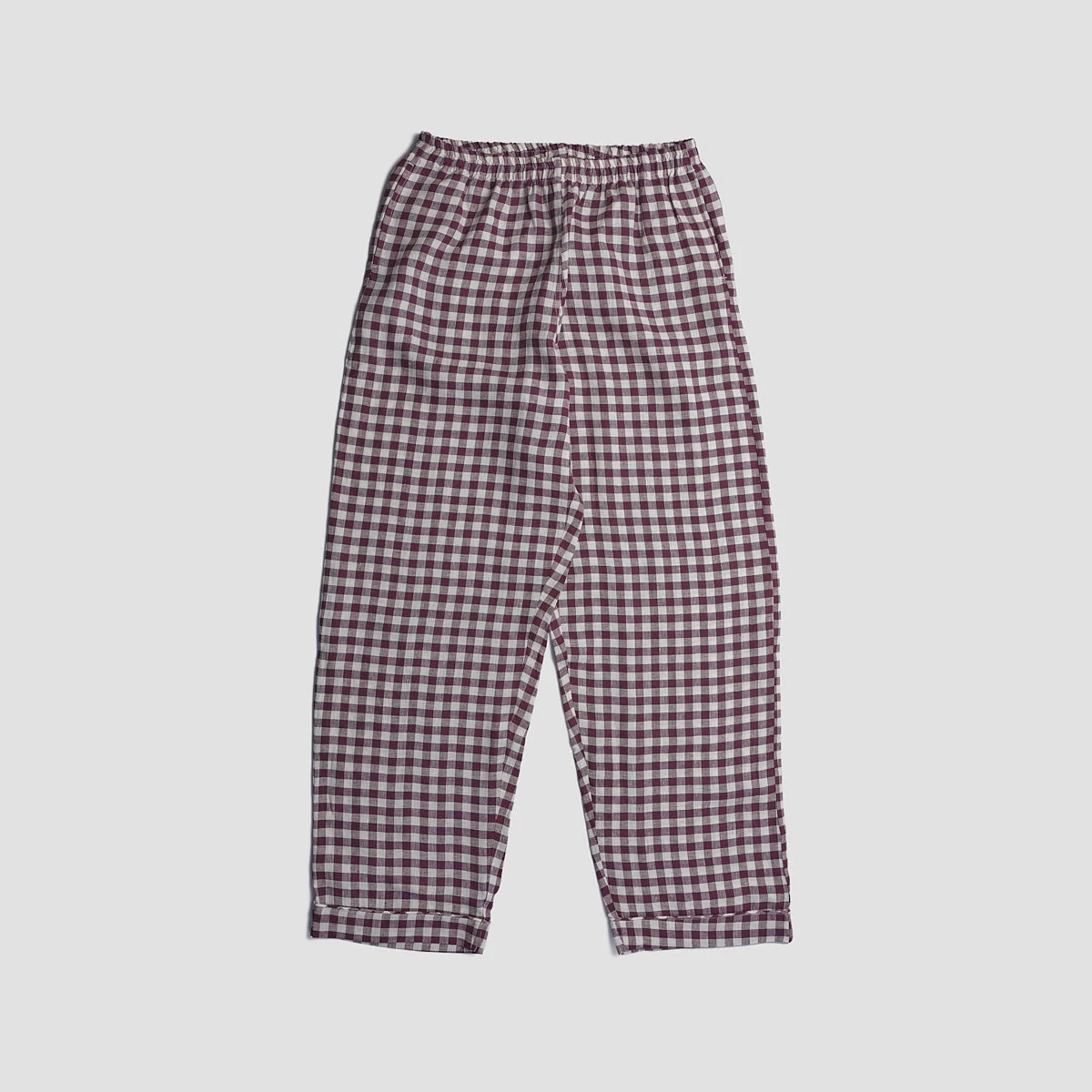 Men's Berry Gingham Pajama Pants 4 Men's Berry Gingham Pajama Pants - Image 2