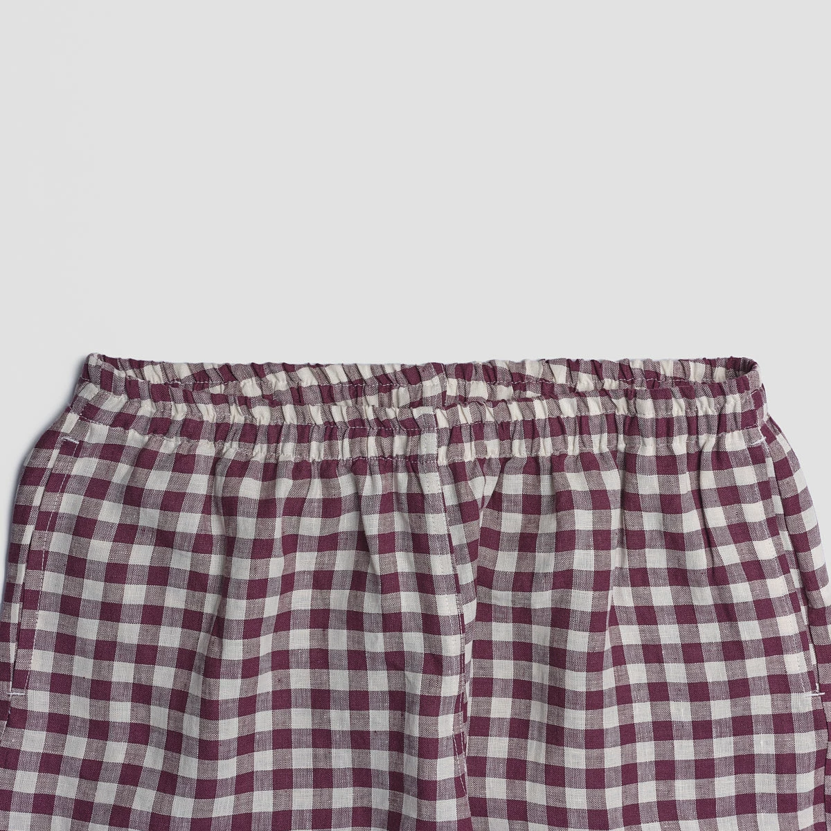 Men's Berry Gingham Pajama Pants 5 Men's Berry Gingham Pajama Pants - Image 3