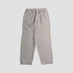 Men's Mushroom Gingham Pajama Pants -Bed Linings Sales Shop PigletinBed LinenPyjamaTrousers MushroomGingham 1 greyBG