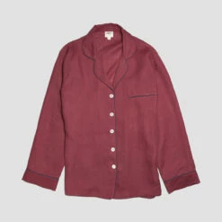 Cherry Linen Pajama Set 16 Cherry Linen Pajama Set -Bed Linings Sales Shop PigletinBed LinenPyjamaWomensShirtCherry 1 GreyBG deca341b e4d4 46d4 8674 ca8d1f3388a1 1