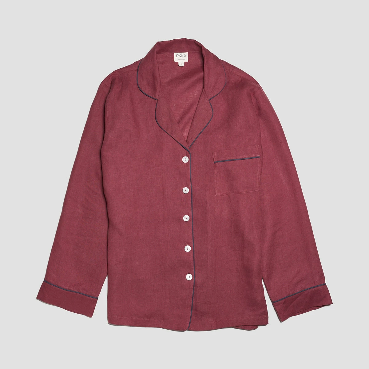 Cherry Linen Pajama Set 7 Cherry Linen Pajama Set - Image 5