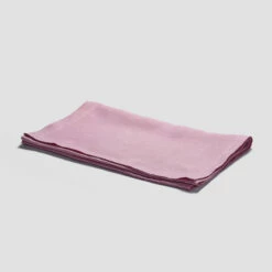 Raspberry Linen Table Runner -Bed Linings Sales Shop PigletinBed LinenRunner Raspberry greyBG