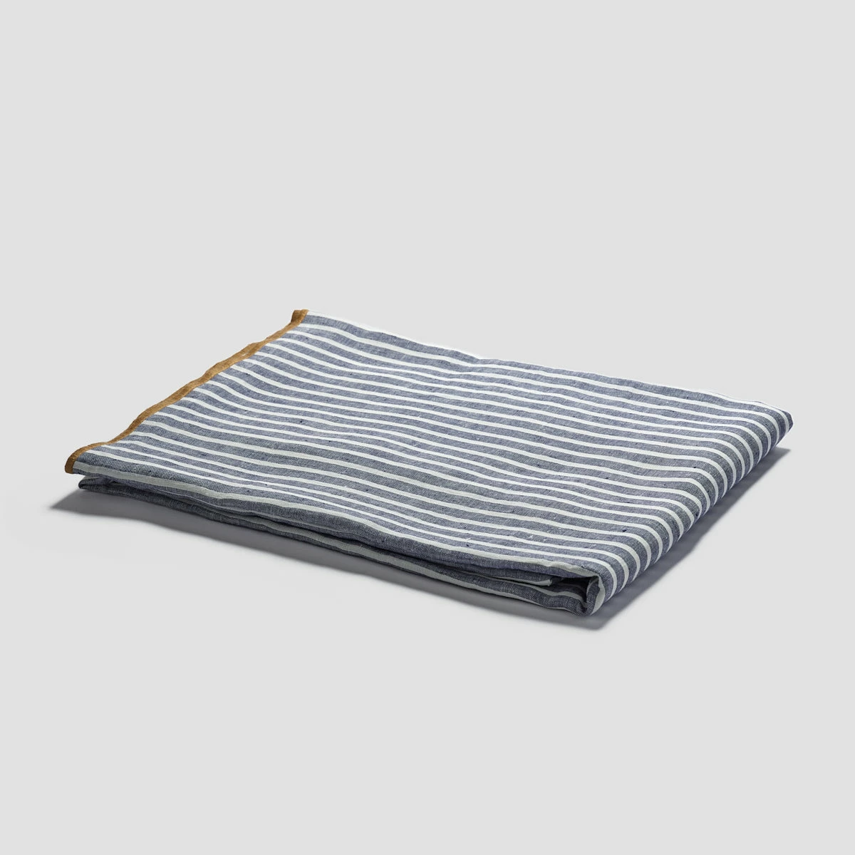 Midnight Stripe Linen Tablecloth 3 Midnight Stripe Linen Tablecloth