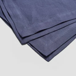 Blueberry Linen Napkin Set Of 4 -Bed Linings Sales Shop PigletinBed LinenTablewareDetails Blueberry greyBG