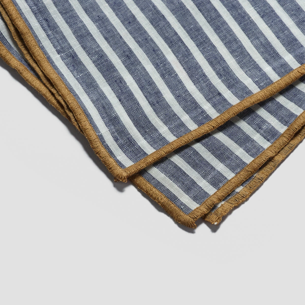 Midnight Stripe Linen Table Runner 4 Midnight Stripe Linen Table Runner - Image 2