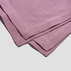 Raspberry Linen Napkin Set Of 4 -Bed Linings Sales Shop PigletinBed LinenTablewareDetails Raspberry greyBG