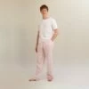 Men's Blush Pink Linen Pajama Pants -Bed Linings Sales Shop PigletinBed Men sLinenPyjamaTrousers BlushPink 1