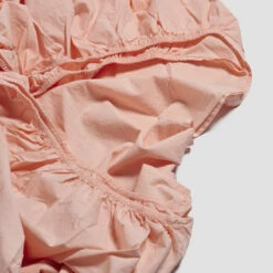 Salt Pink Percale Cotton Fitted Sheet