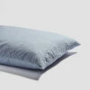 Sky Blue Seersucker Cotton Pillowcases (Pair) -Bed Linings Sales Shop PigletinBed SeersuckerCottonPillowCase SkyBlue 1 greyBG c4553075 dacc 473c aaf9 dc6b0e25f009
