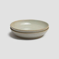 Powder Pottery West Dinner Bowl -Bed Linings Sales Shop PigletinBed Tableware PotteryWest DinnerBowl Powder 3 GreyBG