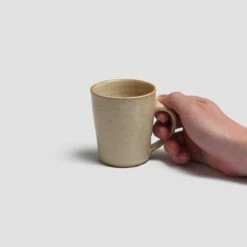 Sand Pottery West Mug -Bed Linings Sales Shop PigletinBed Tableware PotteryWest Mug Sand 2 GreyBG