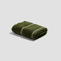 Botanical Green Bath Towel