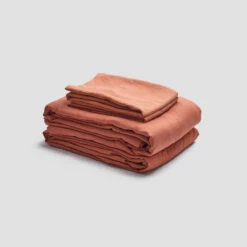 Linen Sheet Set Builder -Bed Linings Sales Shop PigletinBed WashedCotton BasicBundle BurntOrange 11 be630275 631e 4b5b a7d7 828ee2f32a38