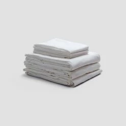 White Washed Cotton Percale Bedtime Bundle -Bed Linings Sales Shop PigletinBed WashedCotton BedtimeBundle White 1 greyBG