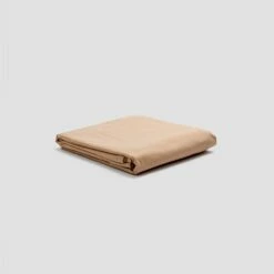 Cafe Au Lait Washed Cotton Percale Bedtime Bundle -Bed Linings Sales Shop PigletinBed WashedCotton DuvetCover CafeauLait 1 greyBG