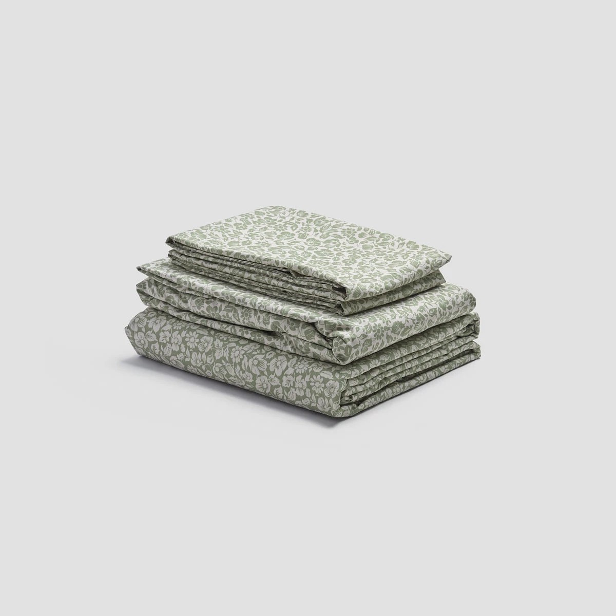 Pear Meadow Floral Printed Cotton Sheet Set 3 Pear Meadow Floral Printed Cotton Sheet Set