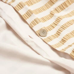 Ochre Seersucker Stripe Cotton Duvet Cover -Bed Linings Sales Shop PigletinBed WashedCottonDuvetCover OchreSeersuckerStripe 4 greyBG 6fe10aad 4e35 4a88 9aea 30a31f564043 1