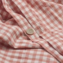 Red Dune Small Gingham Cotton Percale Bundle 18 Red Dune Small Gingham Cotton Percale Bundle -Bed Linings Sales Shop PigletinBed WashedCottonDuvetCover RedDuneGingham 2