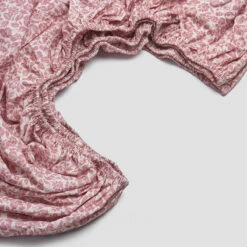 Red Dune Meadow Floral Printed Cotton Fitted Sheet