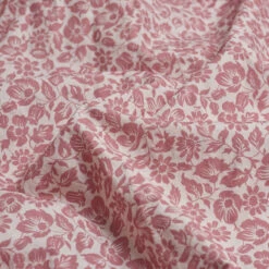 Red Dune Meadow Floral Printed Cotton Bundle -Bed Linings Sales Shop PigletinBed WashedCottonFlatSheet RedDuneMeadowFloral 3