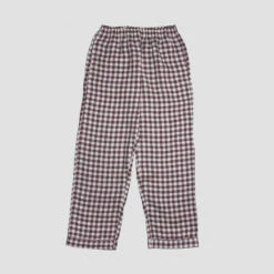 Berry Gingham Pajama Pants 8 Berry Gingham Pajama Pants -Bed Linings Sales Shop PigletinBed Women sGinghamLinenPyjamaTrousers Berry 1 GreyBG