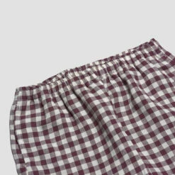 Berry Gingham Pajama Pants 9 Berry Gingham Pajama Pants -Bed Linings Sales Shop PigletinBed Women sGinghamLinenPyjamaTrousers Berry 2 GreyBG 1