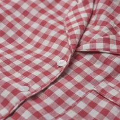 Mineral Red Gingham Pajama Set -Bed Linings Sales Shop PigletinBed Women sLinenPyjamaShirt MineralRedGingham 3 greyBG 3cd0aa2b 9a61 4a4a af66 2e95260966c5 1