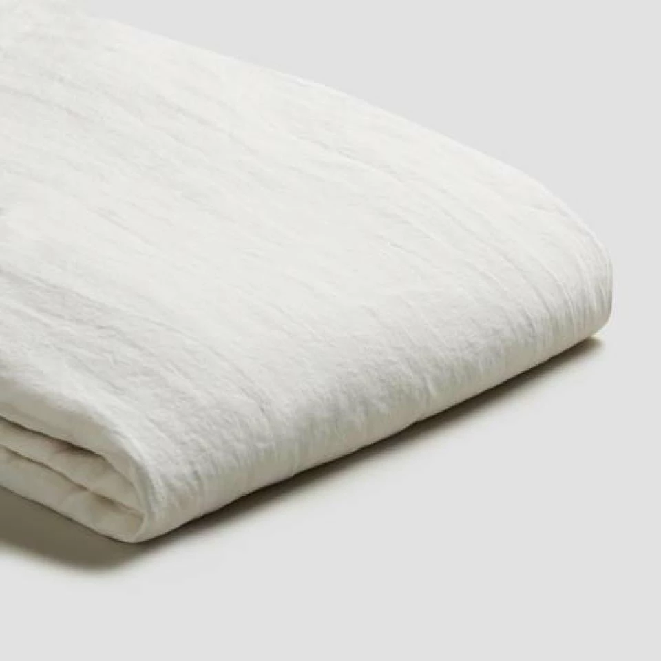 White Linen Fitted Sheet 5 White Linen Fitted Sheet - Image 3
