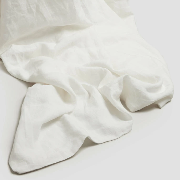 White Linen Duvet Cover 4 White Linen Duvet Cover - Image 2