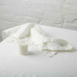 White Linen Tablecloth